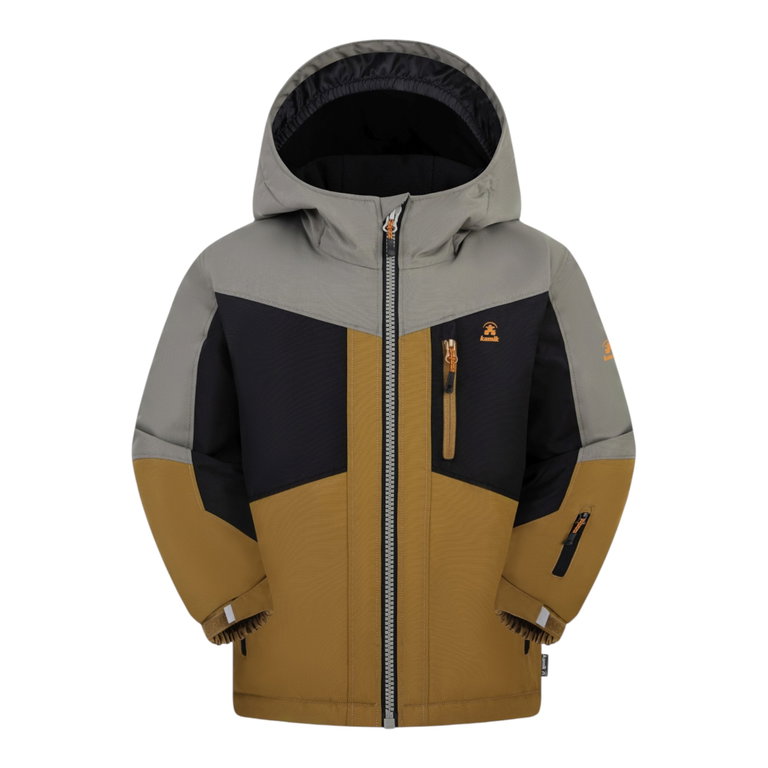 Kamik Winterjacke Duke (wind- und wasserdicht, reflektierend) braun Jungen